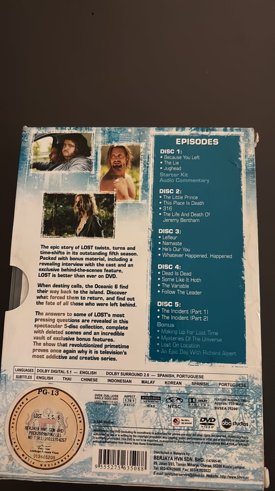 مسلسل LOST الجزء 5 dvd