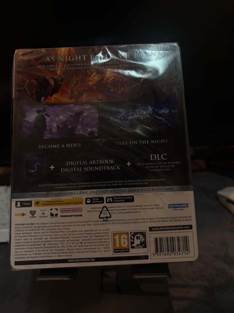 لعبة ايلدن رينق ستيل بوك elden ring steelbook seekers edition +dlc ps5