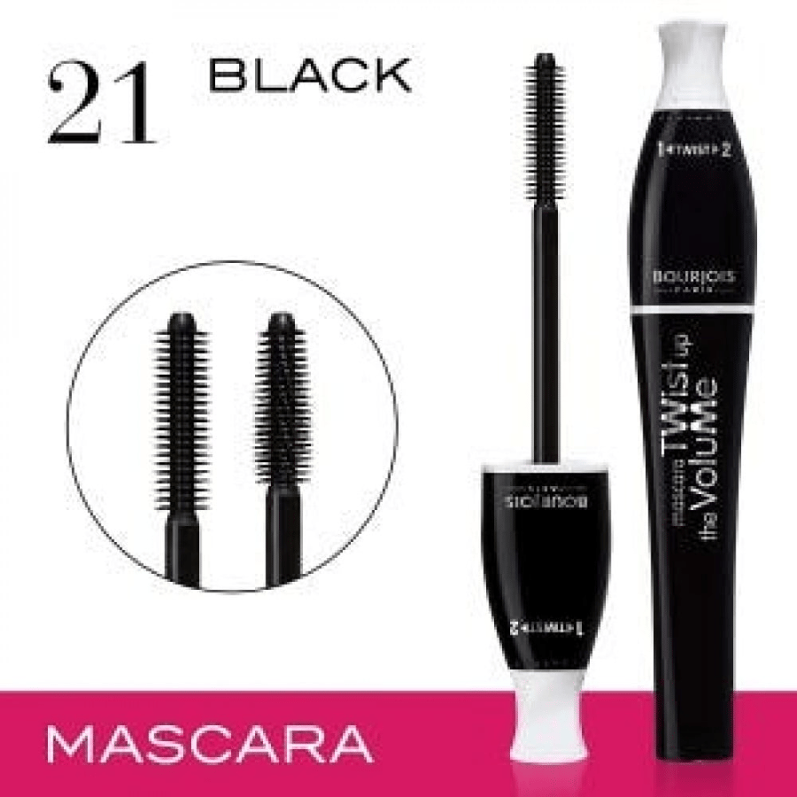 برجوا ماسكارا تويست أب ذا فوليوم | BOURJOIS Mascara Twist Up The Volume Noir (21 Black)