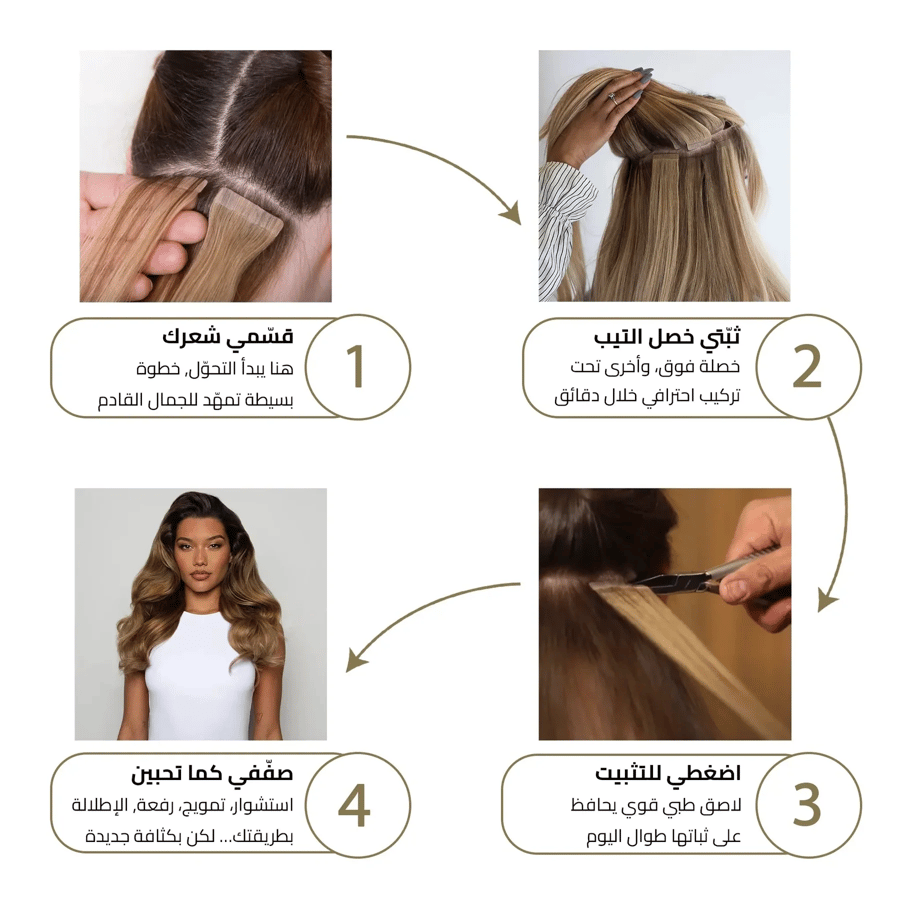 اكستنشن تيب مطور بألوان أساسية 18 بوصة