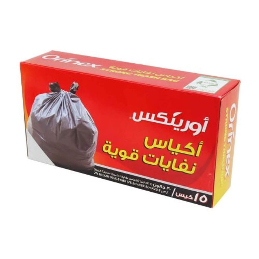 أورينكس أكياس نفايات قوية  15×30 جم