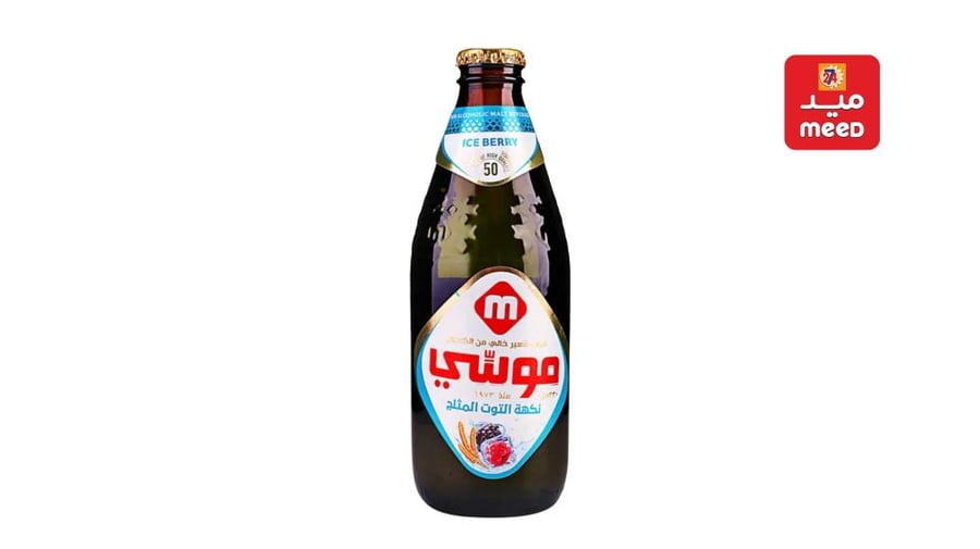 موسي  شراب شعير خالي من الكحول بنكهة التوت المثلج 33مل