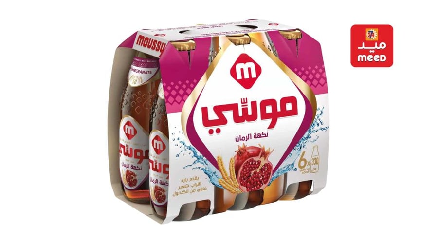 موسي  مشروب شعير خالي من الكحول بنكهة الرمان 330 مل × 6عبوات