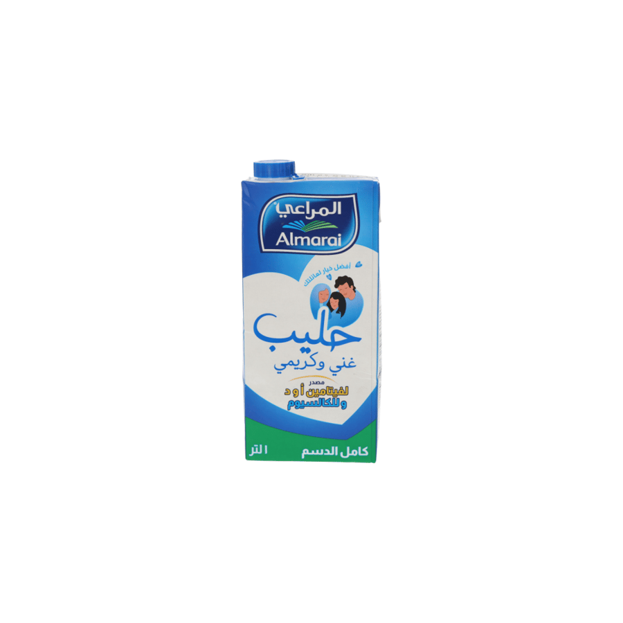 المراعي حليب كامل الدسم طويل الأجل 1لتر