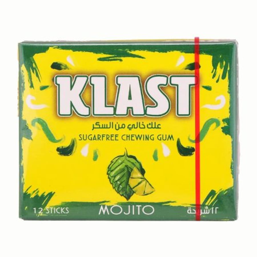 كلاست حلوى علكة النعاع والليمون خالي من السكر 12 قطعه