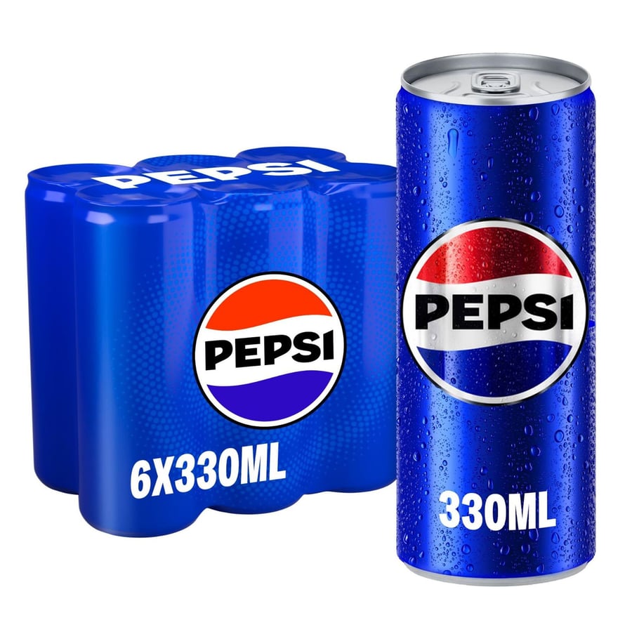 بيبسي عادي علب 6×330 مل