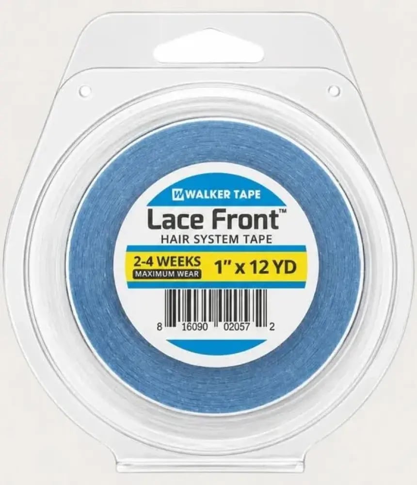 لفة شريط دعم مقدمة الشبكية Lace Front Support (بطانة زرقاء) - 1" × 12 ياردة