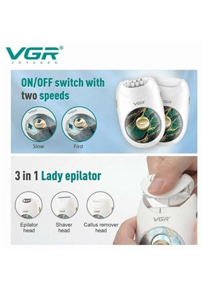 جهاز إزالة الشعر VGR V-736 مصمم خصيصًا لتلبية الاحتياجات الأساسية للنساء