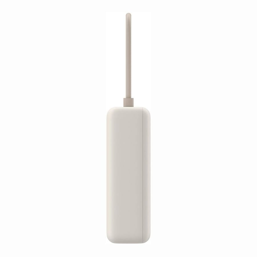 باور بنك شاومي بمنفذ USB ومنفذ USB-C وسلك مدمج USB-C بسعة 10000 مللي أمبير وبقوة 33 واط - بيج