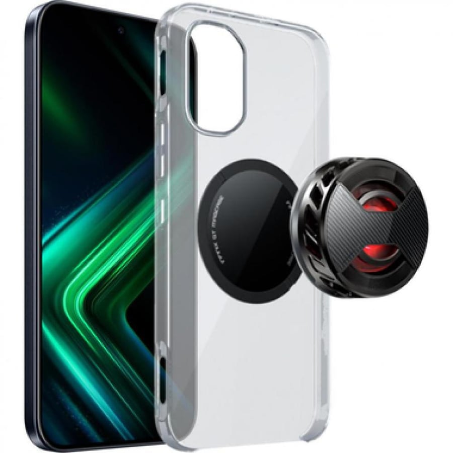 انفينيكس GT 50 برو ذاكرة داخلية 256 جيجابايت وذاكرة رام 12+12 جيجابايت يدعم 5G لون اسود