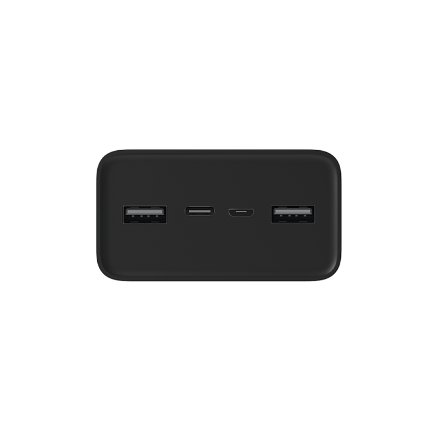 باور بنك شاومي بمنفذين USB ومنفذ USB-C بسعة 30000 مللي أمبير وبقوة 18 واط  - أسود