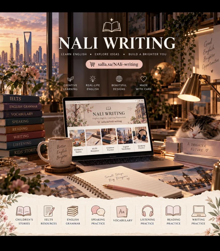 كورس نالي رايتنق - تعلم الإنجليزية عبر القراءة والمحادثة