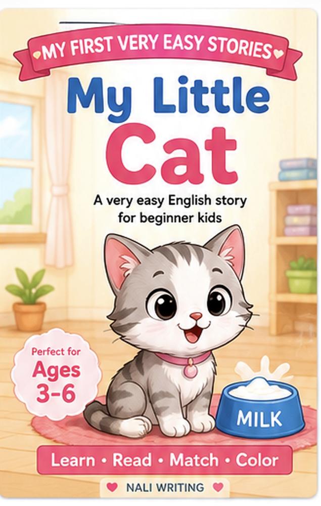 My Little Cat A very easy English story for beginner kids