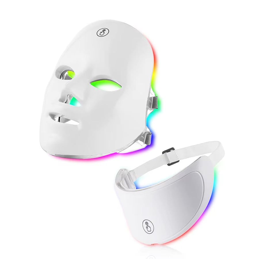 LED face mask for light therapy