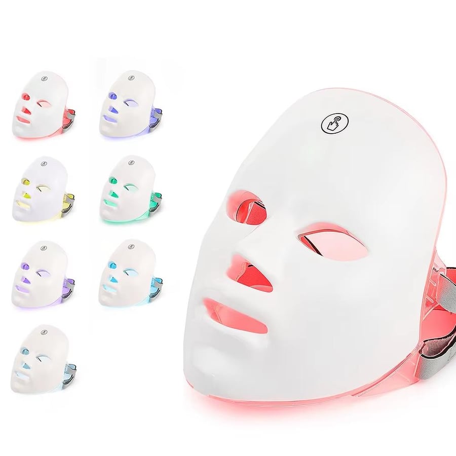 LED face mask for light therapy