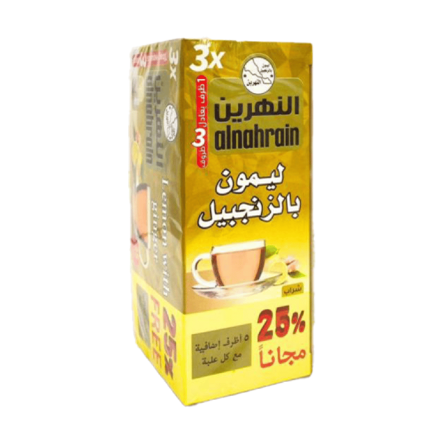 النهرين ليمون بالزنجبيل 25 ظرف