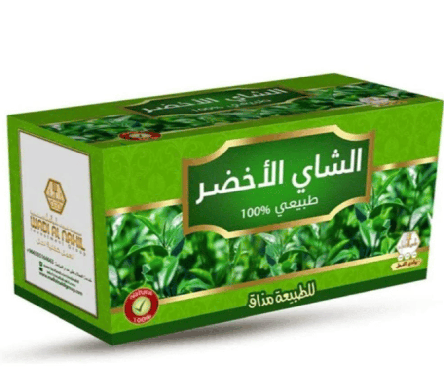 وادي النحل الشاي الاخضر مع النعناع 30 كيس