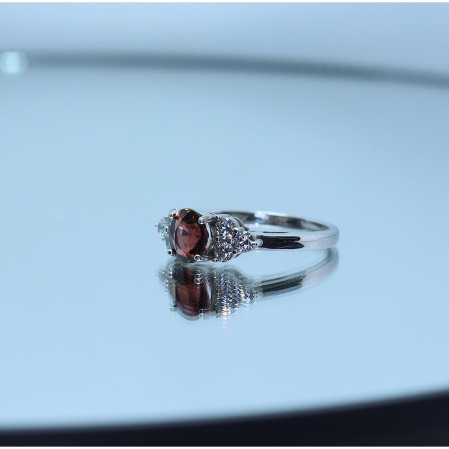 Natural tourmaline ring