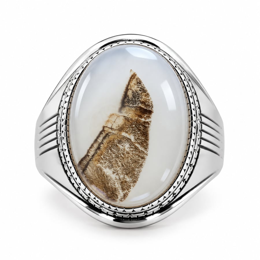 natural agate ring
