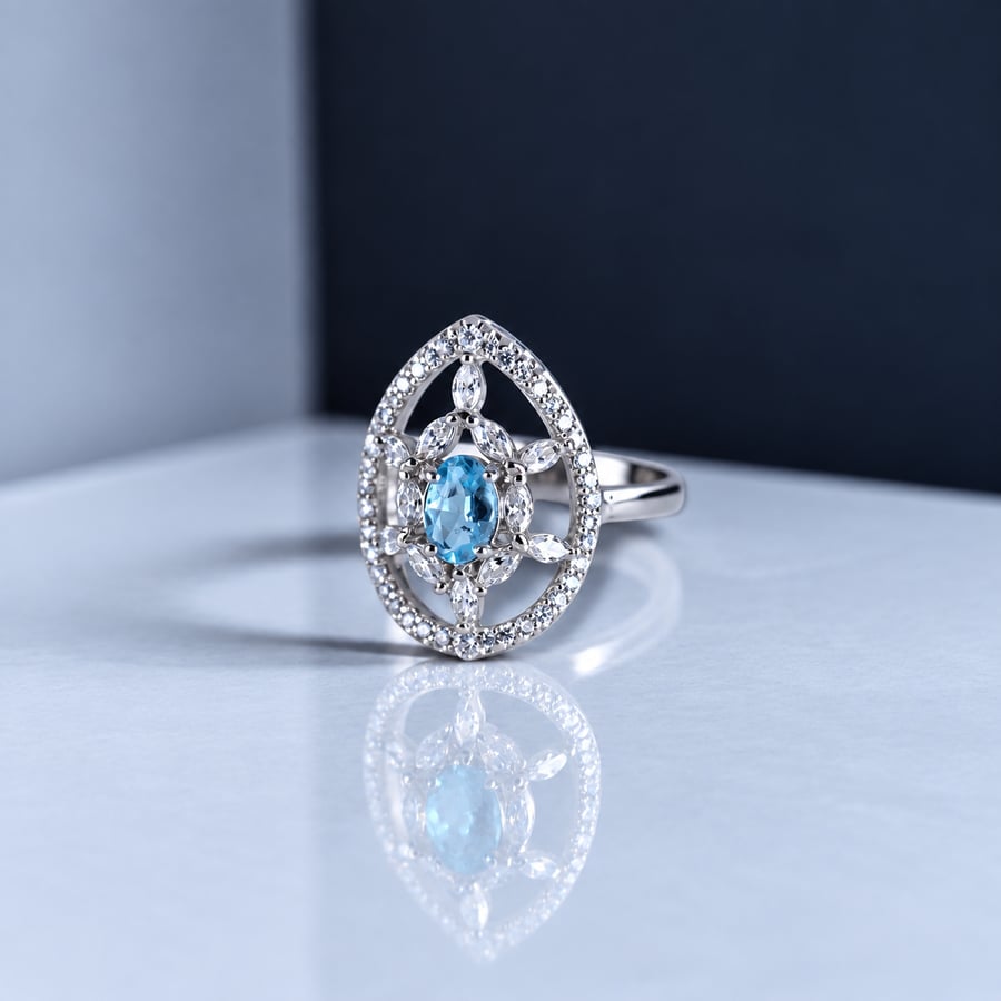 Natural Swiss Blue Topaz