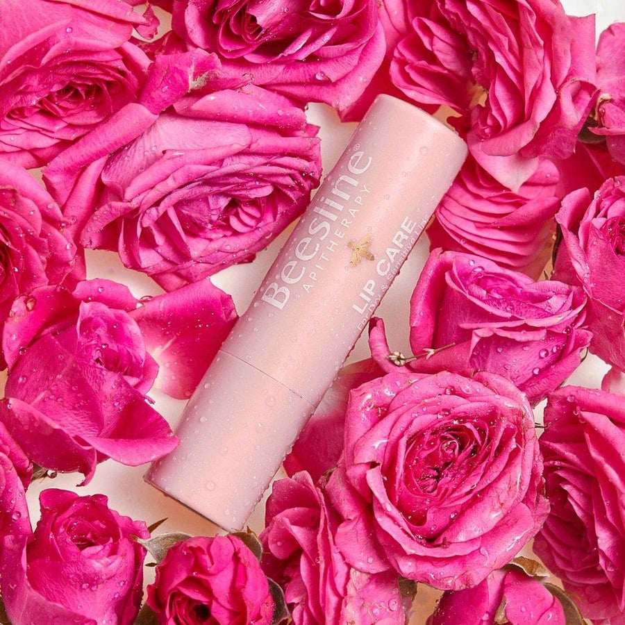 Lip moisturizer stick, Rose Geranium soothing, 4 grams, from Bazleen