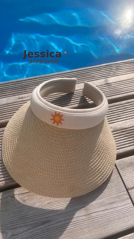 straw visor riyadh sun protection