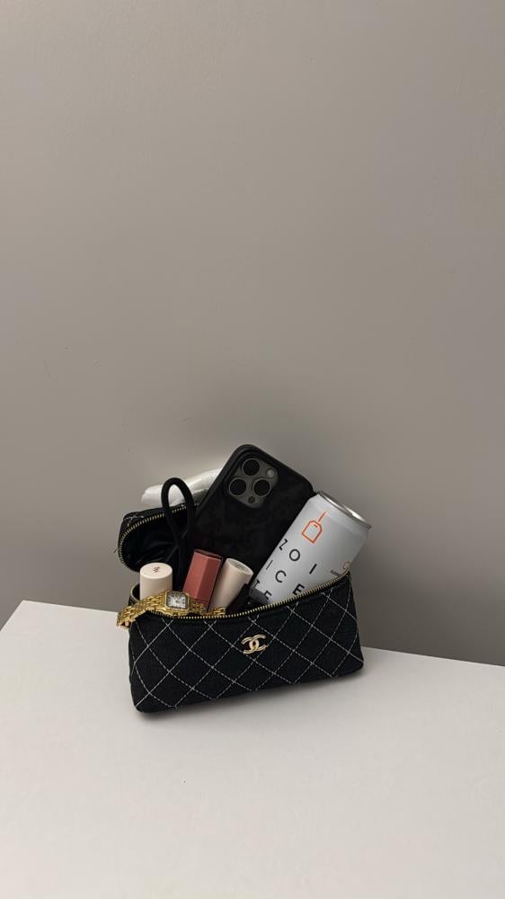 Chanel Quilted Top Handle Bag