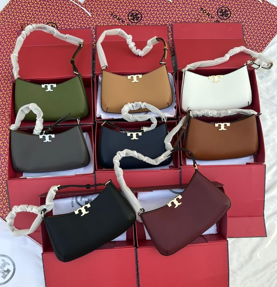 شنطة توري بورش — Tory Burch Double T Curved Shoulder Bag