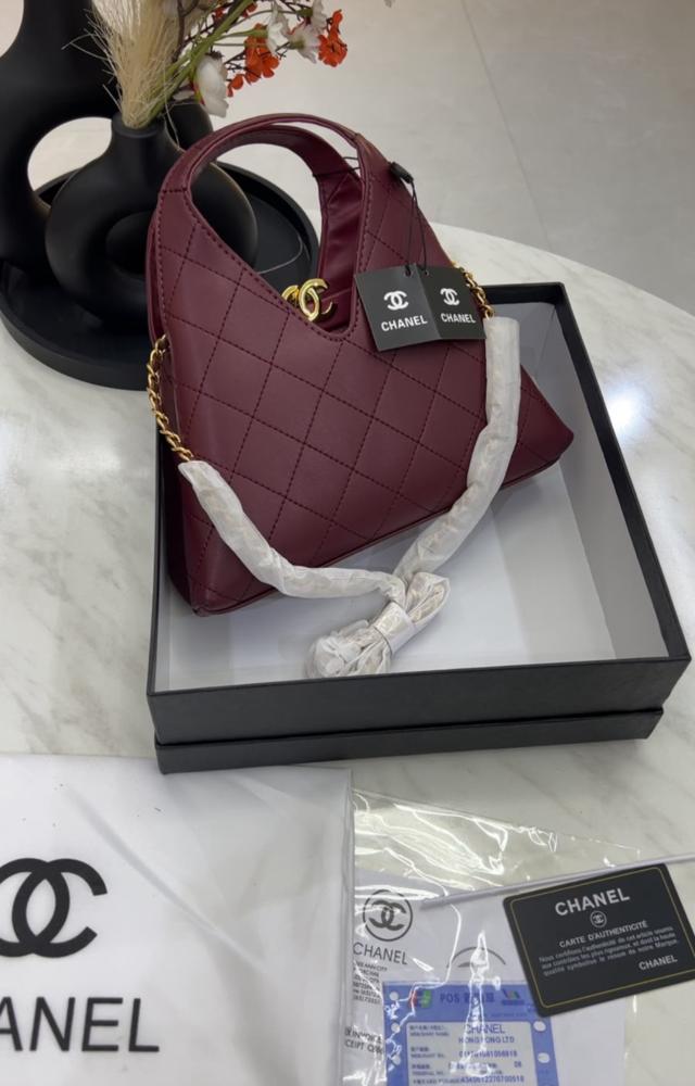 Chanel Structured Quilted Top Handle Bag