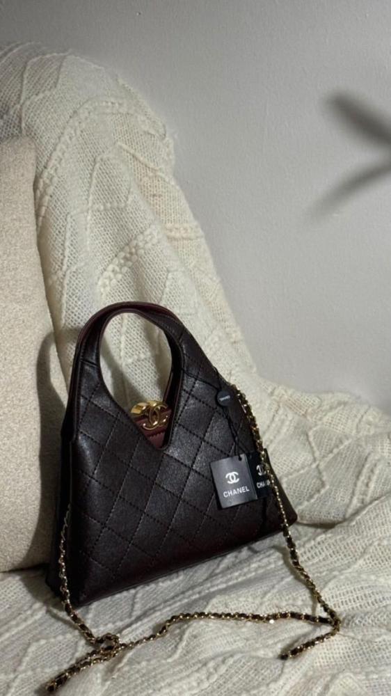 Chanel Structured Quilted Top Handle Bag