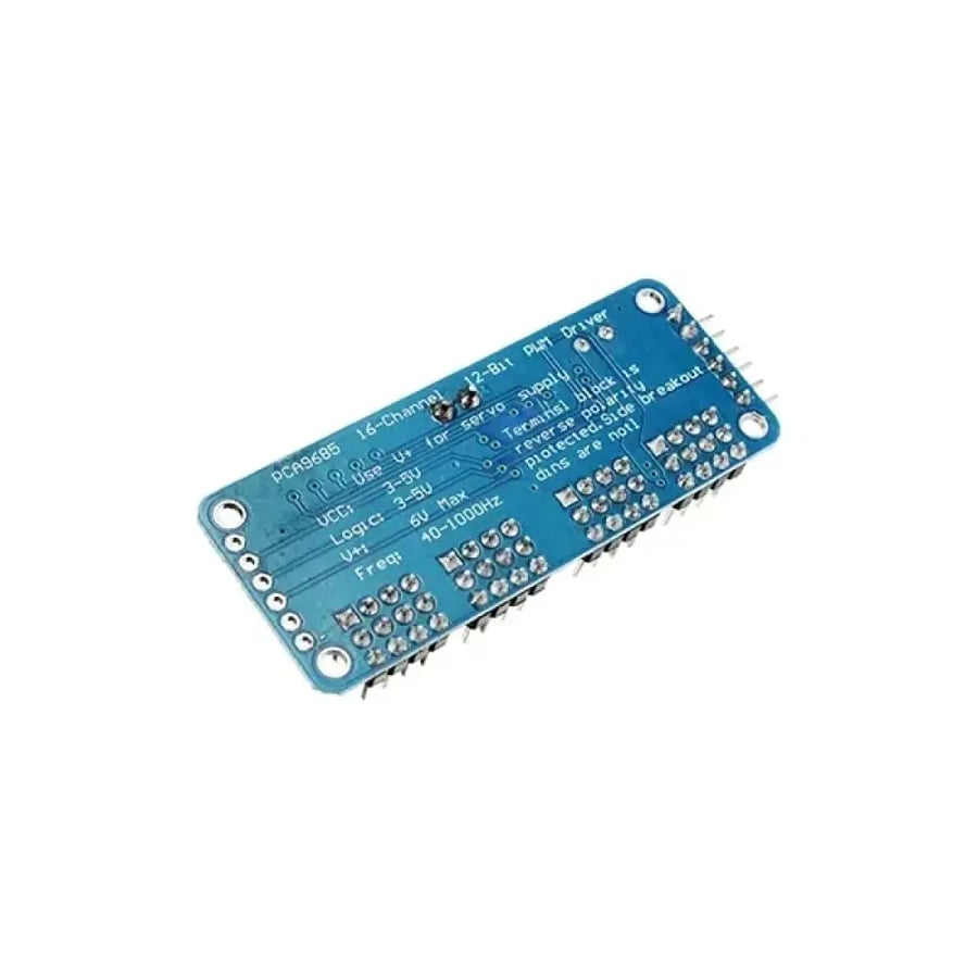 PCA9685 16-Channel PWM Servo Driver - وحدة تحكم سيرفو 16 قناة I2C