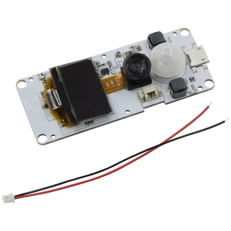 TTGO T-Camera ESP32 with PIR Sensor - لوحة ESP32 بكاميرا وحساس حركة
