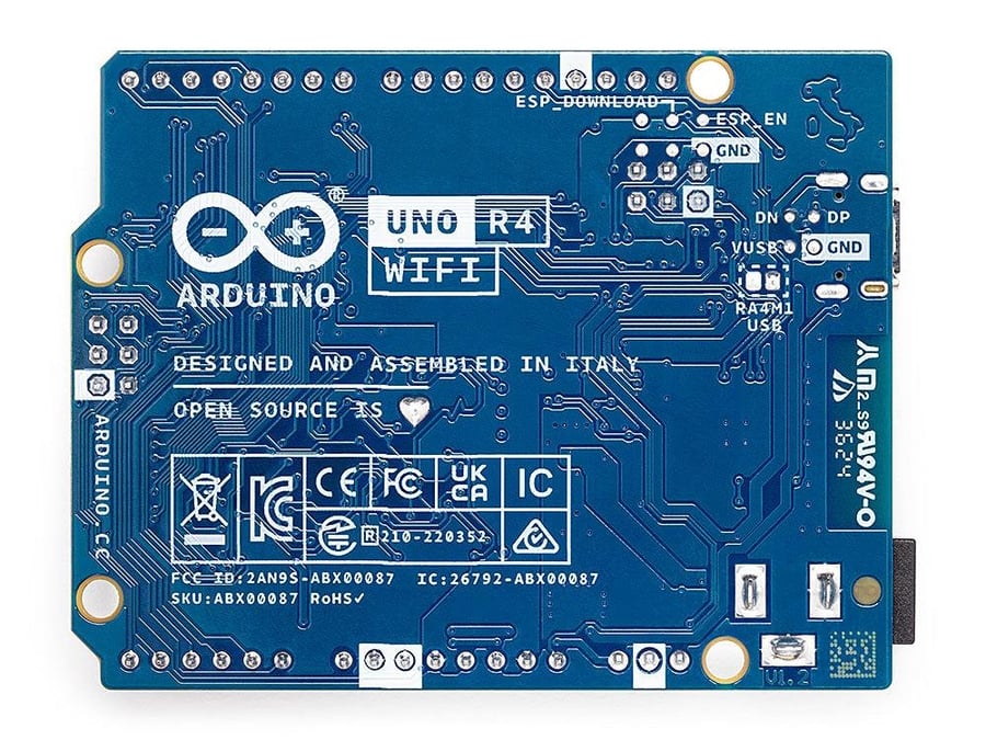 Arduino UNO R4 WiFi Development Board - لوحة أردوينو أونو R4 واي فاي