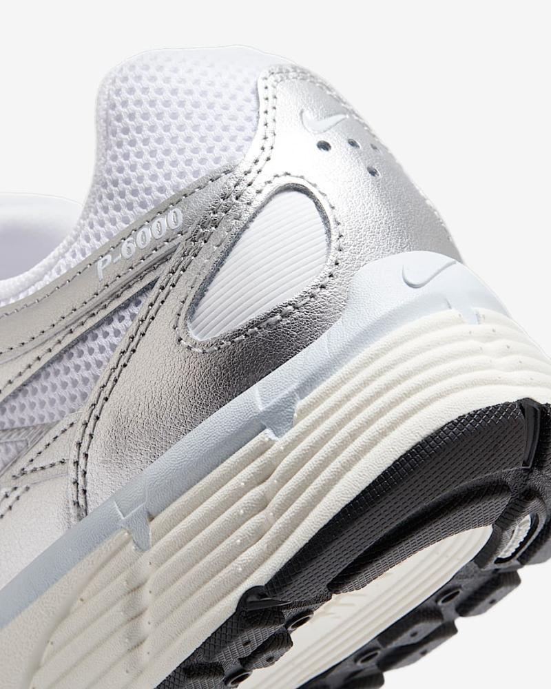 حذاء Nike P-6000 الرياضي – أبيض وسلفر