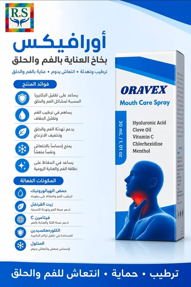Oravex spray اورافيكس بخاخ فم
