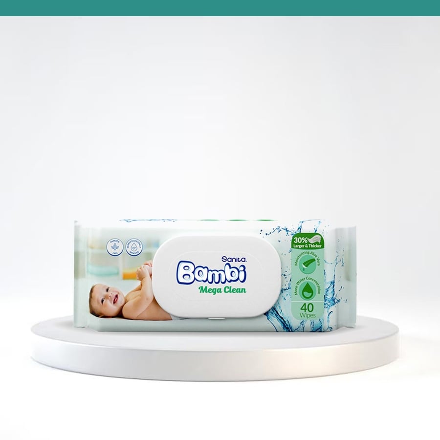 مناديل بامبي ميغا كلين – Sanita Bambi Mega Clean