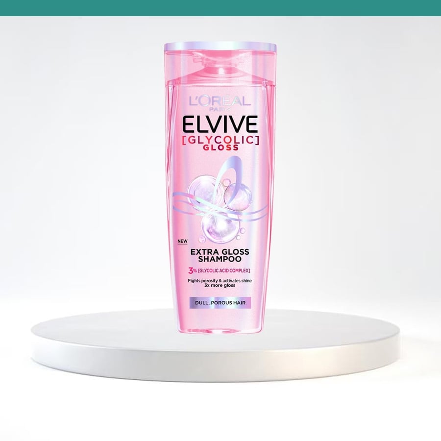 Elvive Glycolic Gloss /لوريال باريس شامبو فائق اللمعان بحمض الجلايكوليك