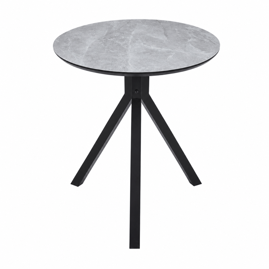 طاولة كافيه بديل سيراميك دائري T-02 GREY 70*70