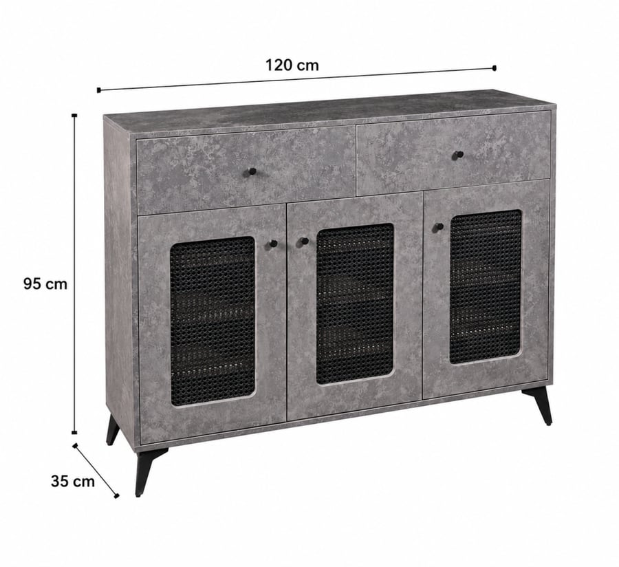 دولاب متعدد الاغراض 120 سم SC-31 GREY
