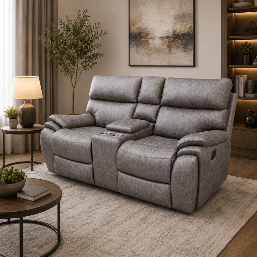 كرسي استرخاء ثابت ثنائي SF 14 DARK GREY
