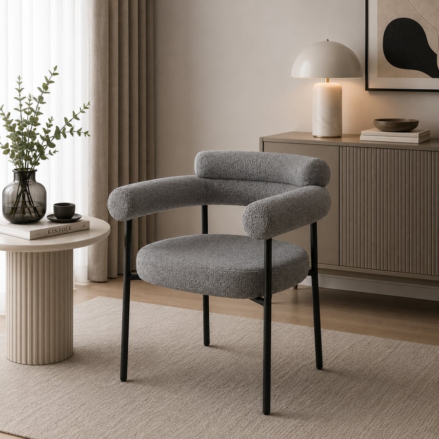 كرسي بوكليه مفرد VC 108 GREY