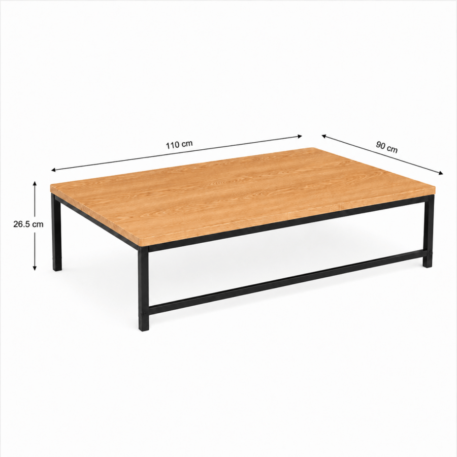 طقم طاولة شاي خشب ارضي مستطيل 1+4 TS115 WOOD
