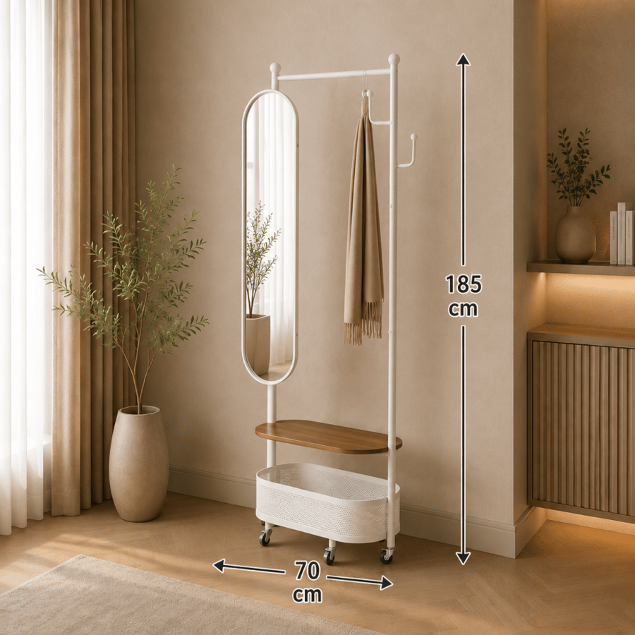 مراية وعلاقة A-100 WHITE BROWN