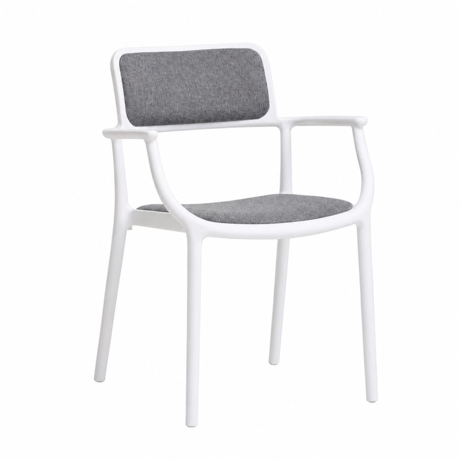 كرسي بلاستيك مفرد LR-001 WHITE