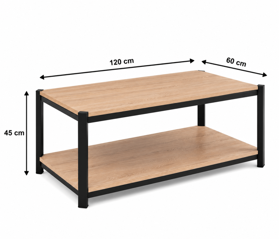 طقم طاولة شاي خشب مستطيل 1+6 C175 WOOD