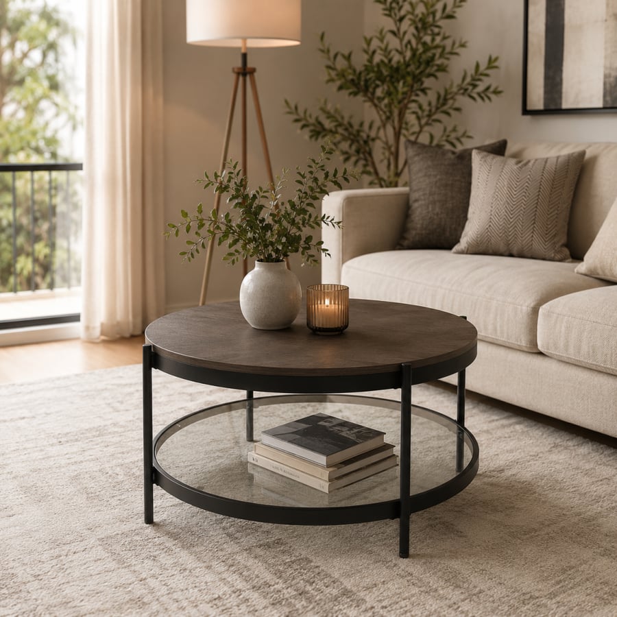 طاولة خدمة سيراميك مفرد S05 BROWN