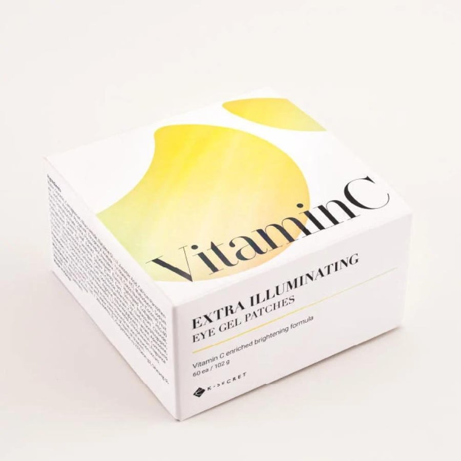 K Secret eye gel patches with vitamin C for brightening and hydrating the skin – 60 pieces - 102 grams