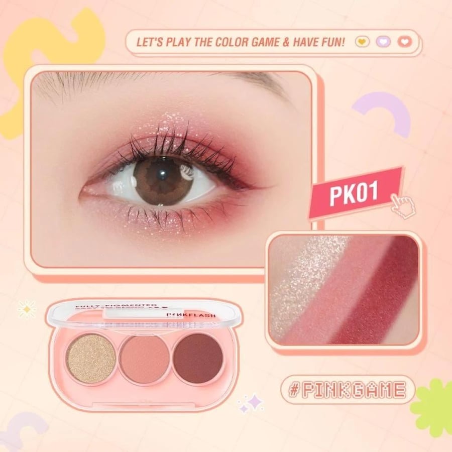 ظلال عيون ثلاثيه PK01 من بينك فلاش - PF-E23