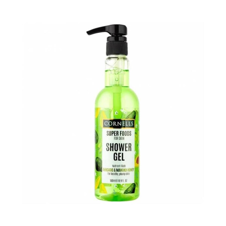 Corners Super Food Shower Gel with avocado extract and manuka honey 500 ml