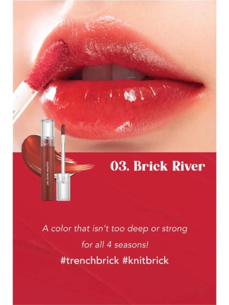 تنت الشفاه المائي اللامع من روماند 03 Brick River